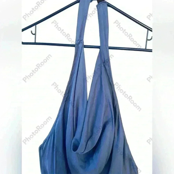 Women’s size Small midi blue dress backless Used once for a formal event - Picture 7 of 8